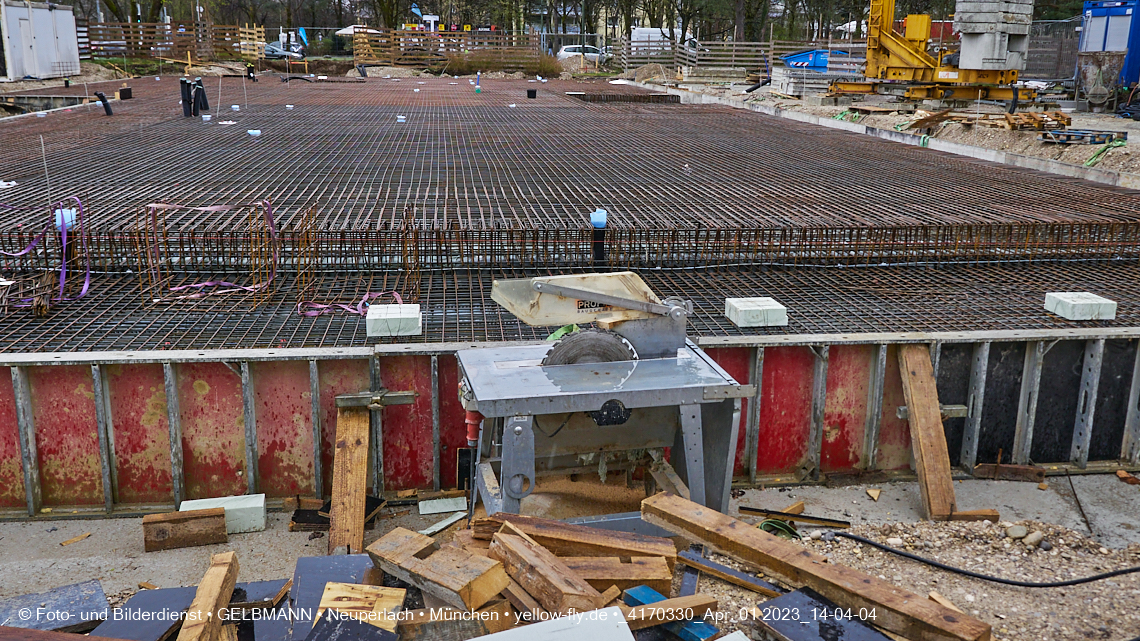 01.04.2023 - Baustelle zum Haus für Kinder in Neuperlach